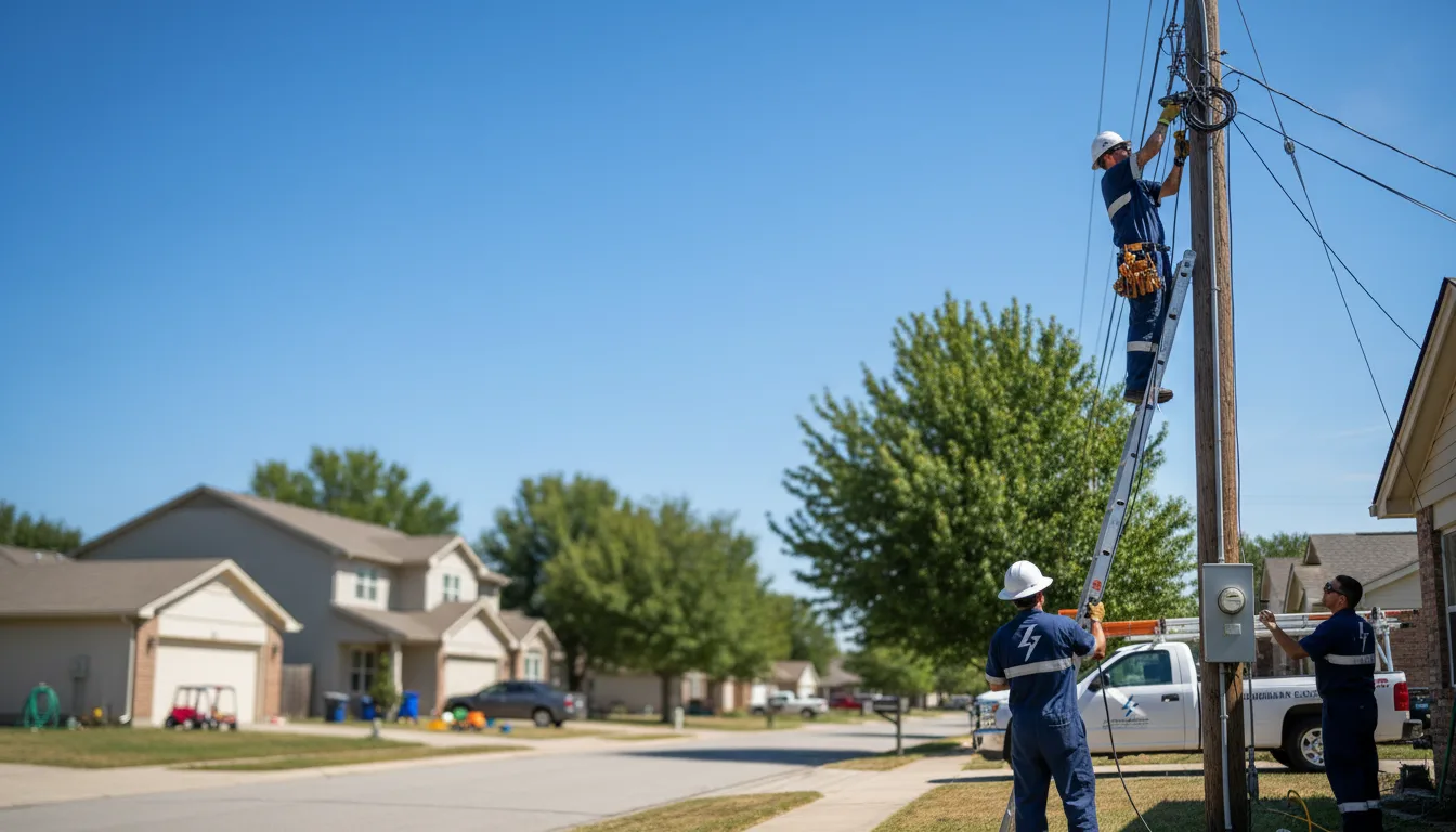 Residential electrician providing installation services in Eau Claire, MI